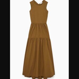 COS Open-Back Tiered Midi Dress